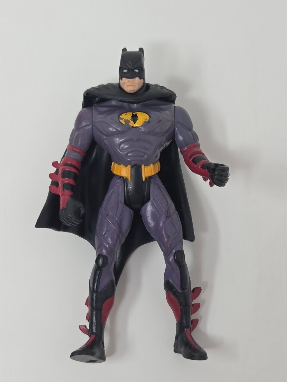 Kenner 1995 DC Comics Batman Action Figure Purple And Black Suit With Cape